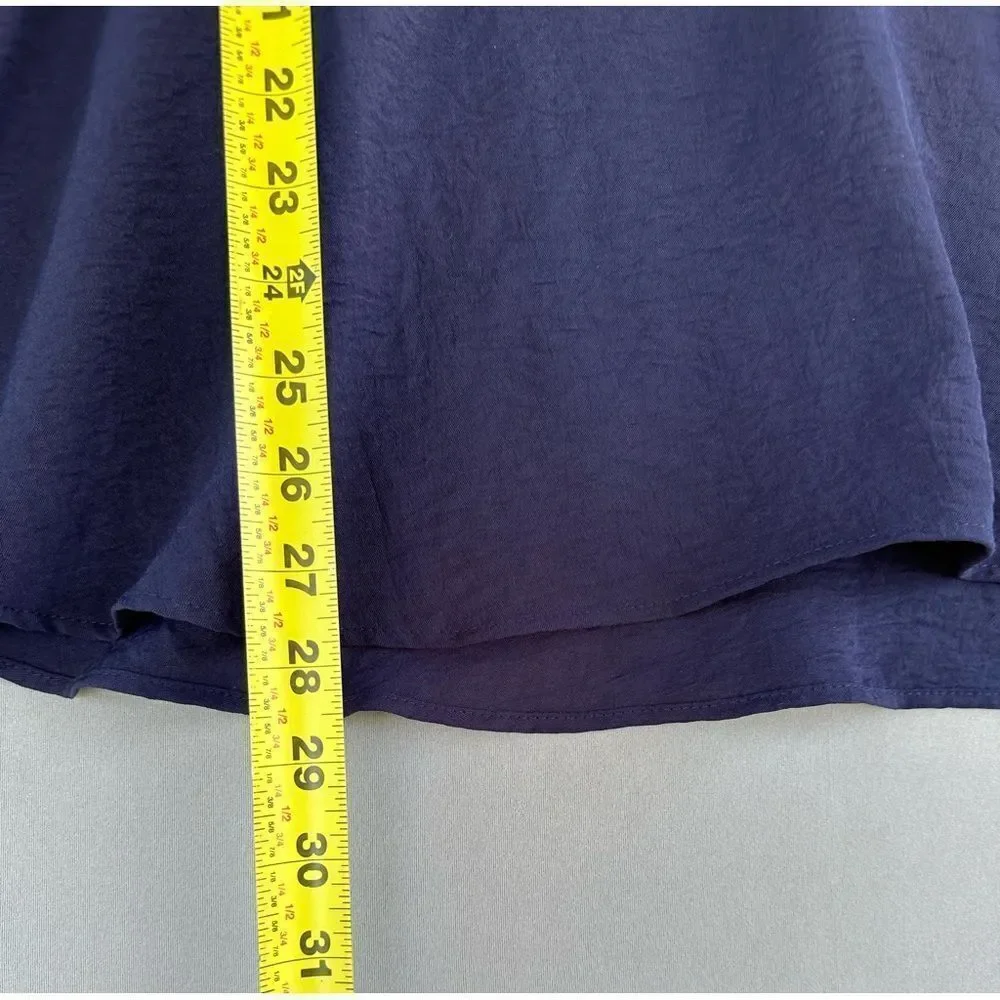 5 for $40 Adrianne Top Blouse Shirt Size M Navy